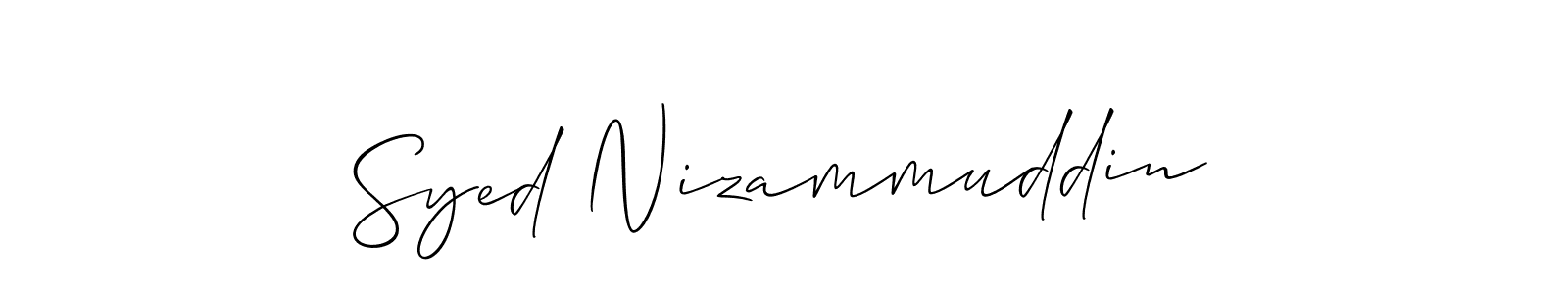 This is the best signature style for the Syed Nizammuddin name. Also you like these signature font (Allison_Script). Mix name signature. Syed Nizammuddin signature style 2 images and pictures png