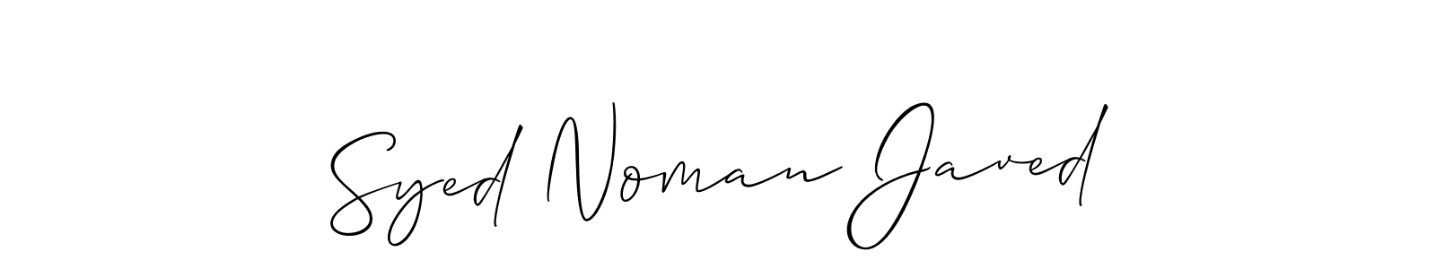 Best and Professional Signature Style for Syed Noman Javed. Allison_Script Best Signature Style Collection. Syed Noman Javed signature style 2 images and pictures png