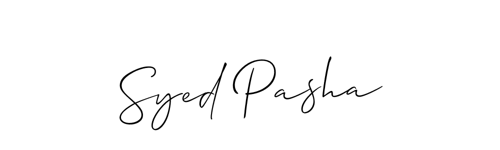 How to Draw Syed Pasha signature style? Allison_Script is a latest design signature styles for name Syed Pasha. Syed Pasha signature style 2 images and pictures png