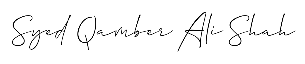 Create your official email sign-off with Syed Qamber Ali Shah name in Allison_Script style. Crisp, clean, and perfectly legible across all screens. Syed Qamber Ali Shah signature style 2 images and pictures png