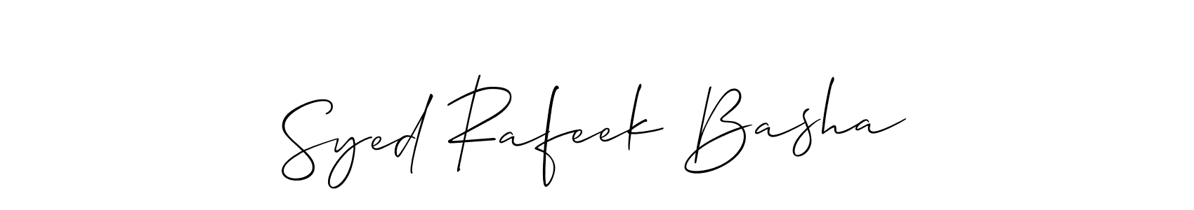 Once you've used our free online signature maker to create your best signature Allison_Script style, it's time to enjoy all of the benefits that Syed Rafeek Basha name signing documents. Syed Rafeek Basha signature style 2 images and pictures png