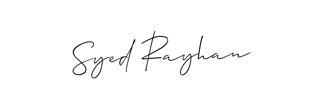 This is the best signature style for the Syed Rayhan name. Also you like these signature font (Allison_Script). Mix name signature. Syed Rayhan signature style 2 images and pictures png