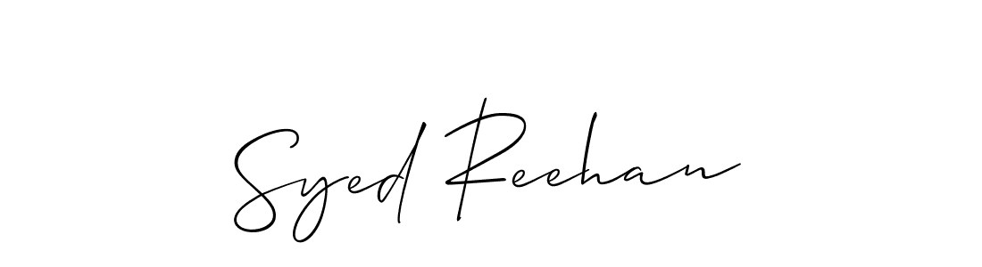 Best and Professional Signature Style for Syed Reehan. Allison_Script Best Signature Style Collection. Syed Reehan signature style 2 images and pictures png