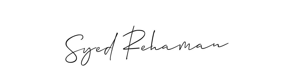 if you are searching for the best signature style for your name Syed Rehaman. so please give up your signature search. here we have designed multiple signature styles  using Allison_Script. Syed Rehaman signature style 2 images and pictures png