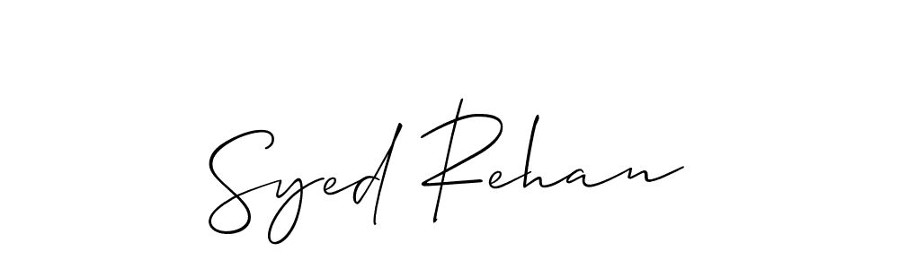 How to Draw Syed Rehan signature style? Allison_Script is a latest design signature styles for name Syed Rehan. Syed Rehan signature style 2 images and pictures png