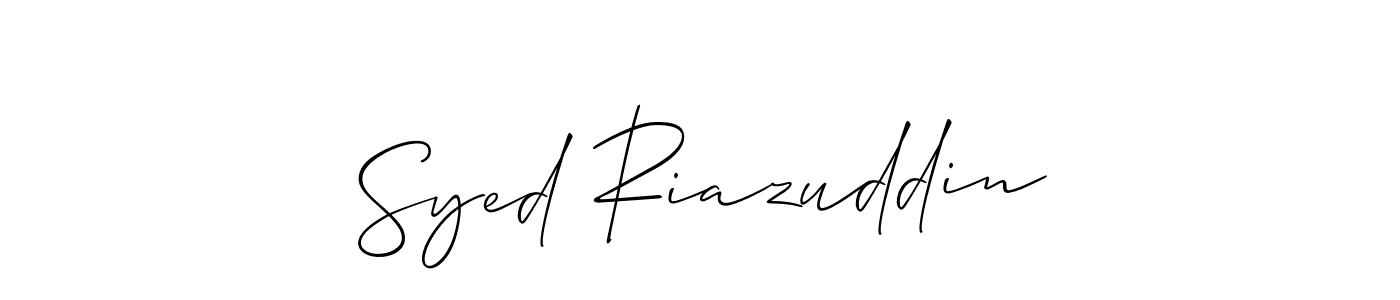 How to Draw Syed Riazuddin signature style? Allison_Script is a latest design signature styles for name Syed Riazuddin. Syed Riazuddin signature style 2 images and pictures png