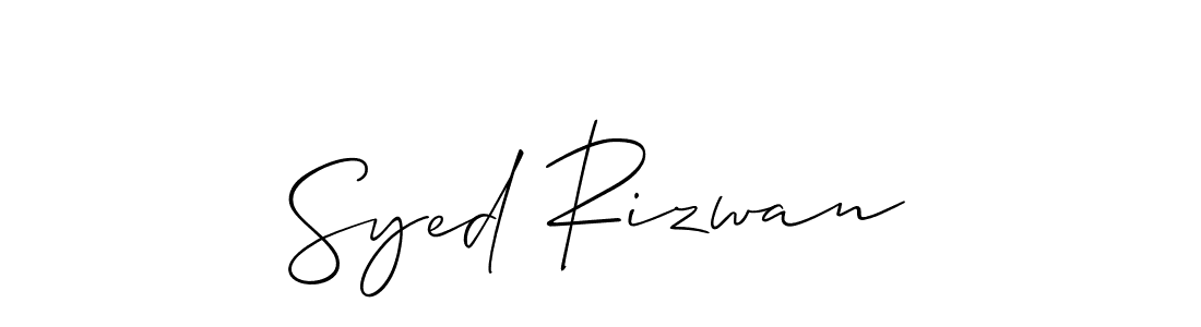 How to Draw Syed Rizwan signature style? Allison_Script is a latest design signature styles for name Syed Rizwan. Syed Rizwan signature style 2 images and pictures png