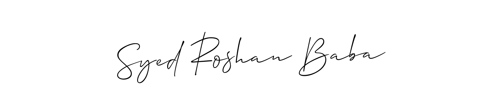 Make a beautiful signature design for name Syed Roshan Baba. Use this online signature maker to create a handwritten signature for free. Syed Roshan Baba signature style 2 images and pictures png