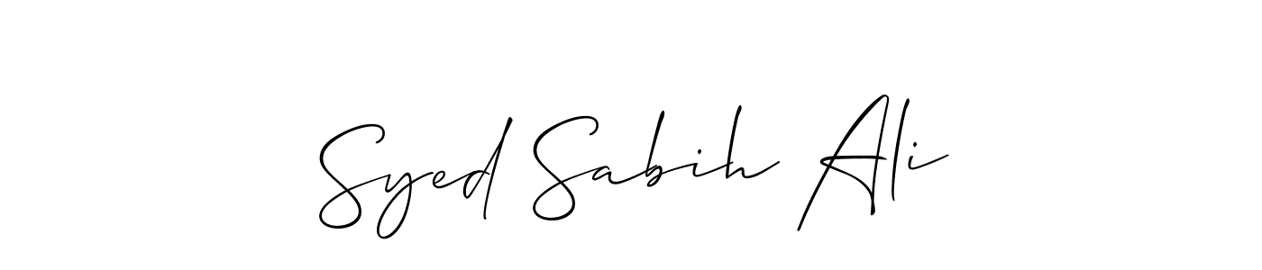 How to Draw Syed Sabih Ali signature style? Allison_Script is a latest design signature styles for name Syed Sabih Ali. Syed Sabih Ali signature style 2 images and pictures png
