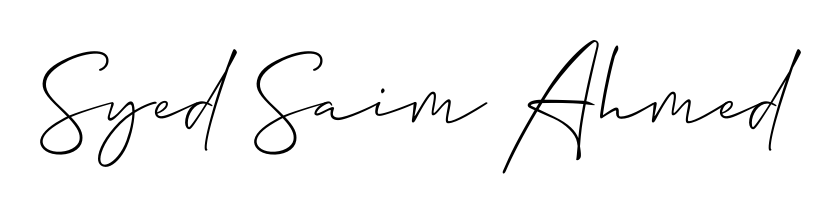 An effortless, minimalist signature concept for Syed Saim Ahmed using Allison_Script design. Clean lines that look great on any document. Syed Saim Ahmed signature style 2 images and pictures png