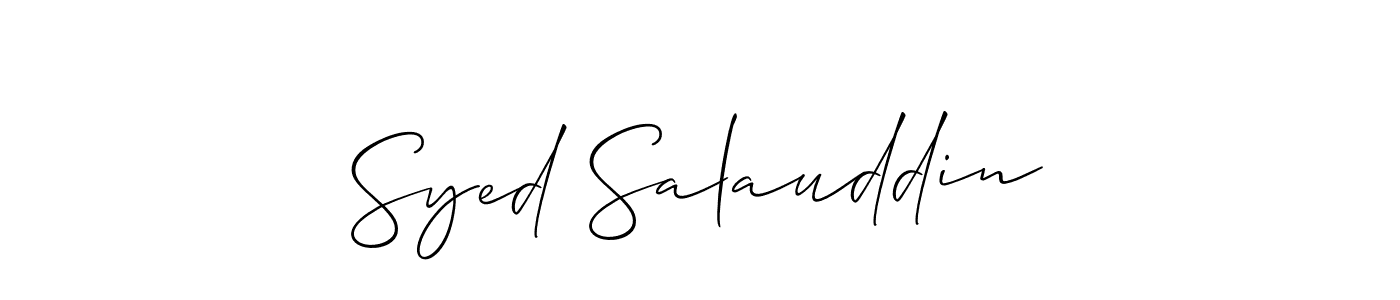 How to Draw Syed Salauddin signature style? Allison_Script is a latest design signature styles for name Syed Salauddin. Syed Salauddin signature style 2 images and pictures png