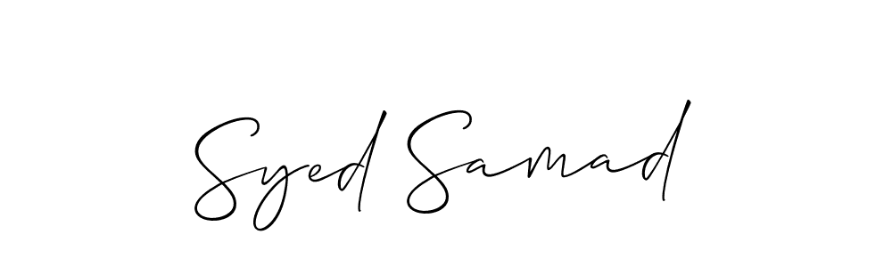 It looks lik you need a new signature style for name Syed Samad. Design unique handwritten (Allison_Script) signature with our free signature maker in just a few clicks. Syed Samad signature style 2 images and pictures png
