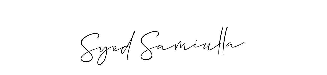 How to Draw Syed Samiulla signature style? Allison_Script is a latest design signature styles for name Syed Samiulla. Syed Samiulla signature style 2 images and pictures png