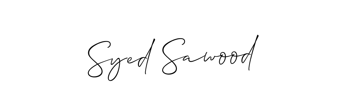 Best and Professional Signature Style for Syed Sawood. Allison_Script Best Signature Style Collection. Syed Sawood signature style 2 images and pictures png