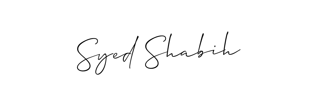 Best and Professional Signature Style for Syed Shabih. Allison_Script Best Signature Style Collection. Syed Shabih signature style 2 images and pictures png
