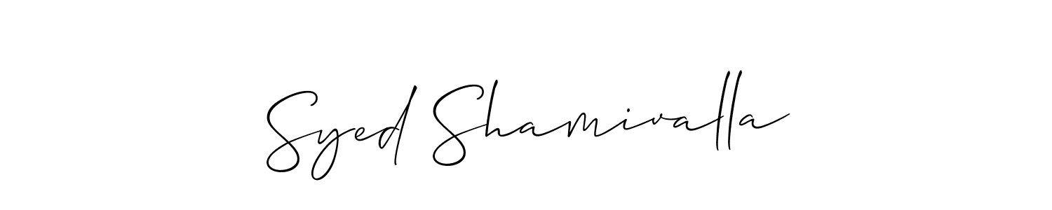 How to make Syed Shamivalla signature? Allison_Script is a professional autograph style. Create handwritten signature for Syed Shamivalla name. Syed Shamivalla signature style 2 images and pictures png