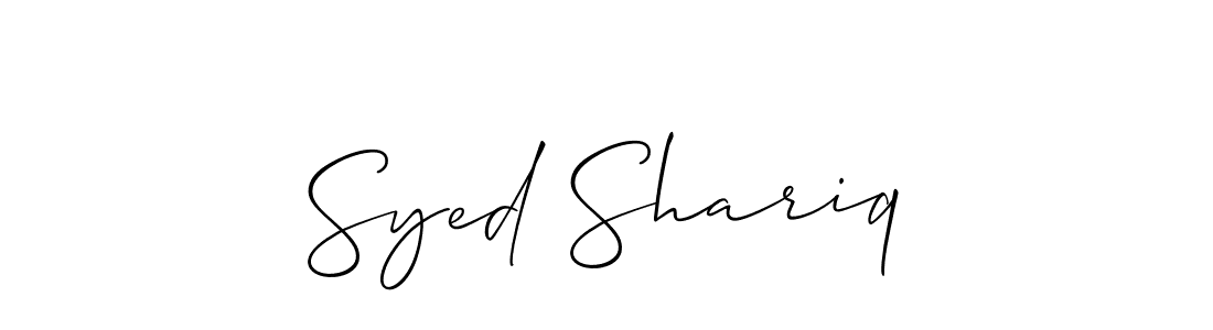 It looks lik you need a new signature style for name Syed Shariq. Design unique handwritten (Allison_Script) signature with our free signature maker in just a few clicks. Syed Shariq signature style 2 images and pictures png