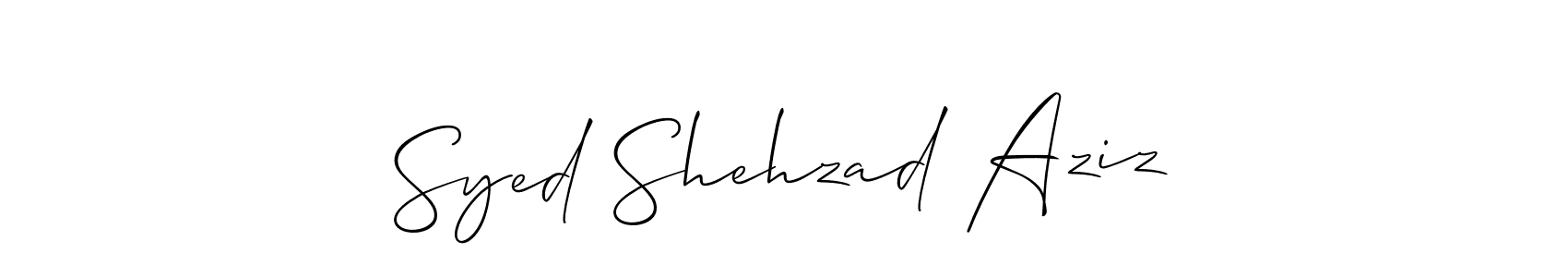 Make a beautiful signature design for name Syed Shehzad Aziz. Use this online signature maker to create a handwritten signature for free. Syed Shehzad Aziz signature style 2 images and pictures png