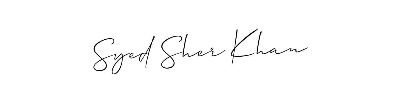 You can use this online signature creator to create a handwritten signature for the name Syed Sher Khan. This is the best online autograph maker. Syed Sher Khan signature style 2 images and pictures png