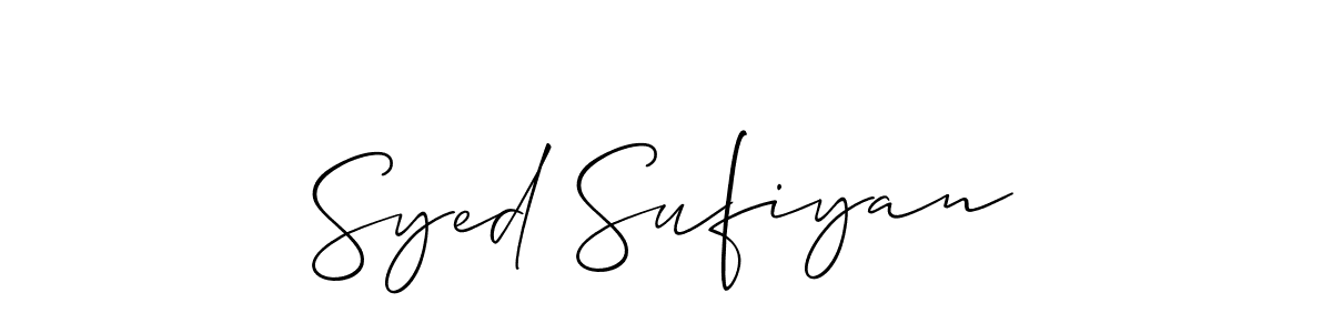 This is the best signature style for the Syed Sufiyan name. Also you like these signature font (Allison_Script). Mix name signature. Syed Sufiyan signature style 2 images and pictures png