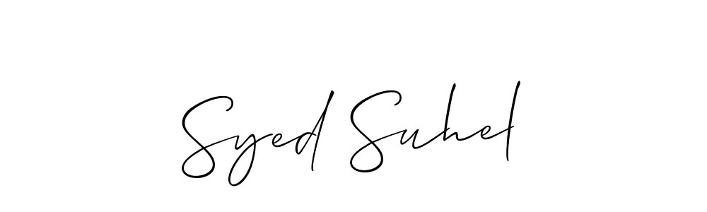 This is the best signature style for the Syed Suhel name. Also you like these signature font (Allison_Script). Mix name signature. Syed Suhel signature style 2 images and pictures png