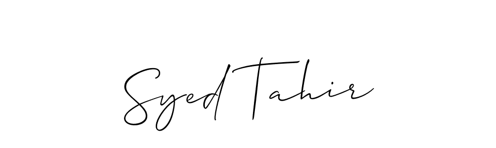 if you are searching for the best signature style for your name Syed Tahir. so please give up your signature search. here we have designed multiple signature styles  using Allison_Script. Syed Tahir signature style 2 images and pictures png