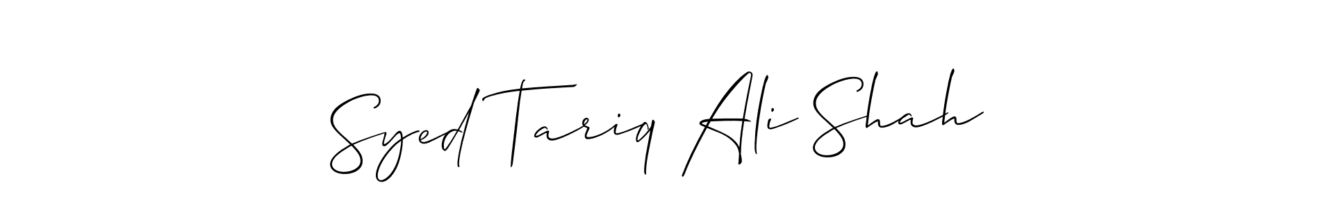 Best and Professional Signature Style for Syed Tariq Ali Shah. Allison_Script Best Signature Style Collection. Syed Tariq Ali Shah signature style 2 images and pictures png