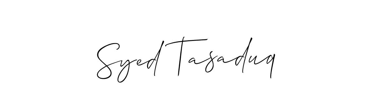 Here are the top 10 professional signature styles for the name Syed Tasaduq. These are the best autograph styles you can use for your name. Syed Tasaduq signature style 2 images and pictures png