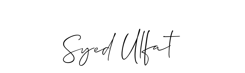 Best and Professional Signature Style for Syed Ulfat. Allison_Script Best Signature Style Collection. Syed Ulfat signature style 2 images and pictures png