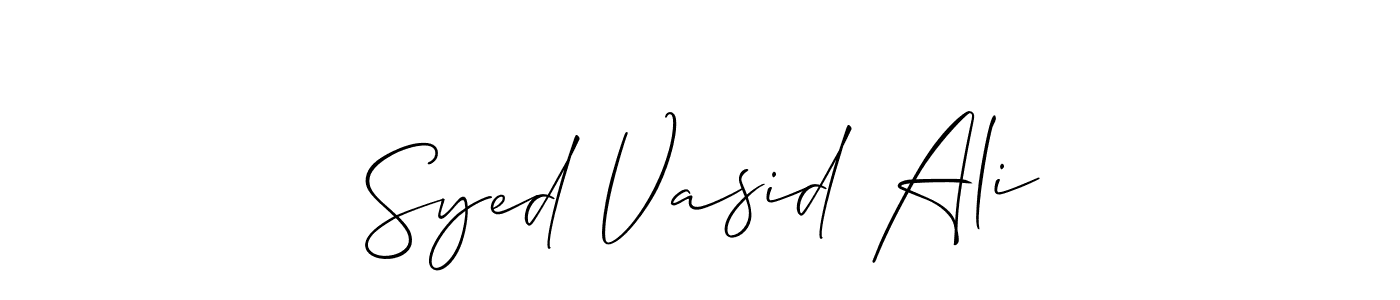 See photos of Syed Vasid Ali official signature by Spectra . Check more albums & portfolios. Read reviews & check more about Allison_Script font. Syed Vasid Ali signature style 2 images and pictures png