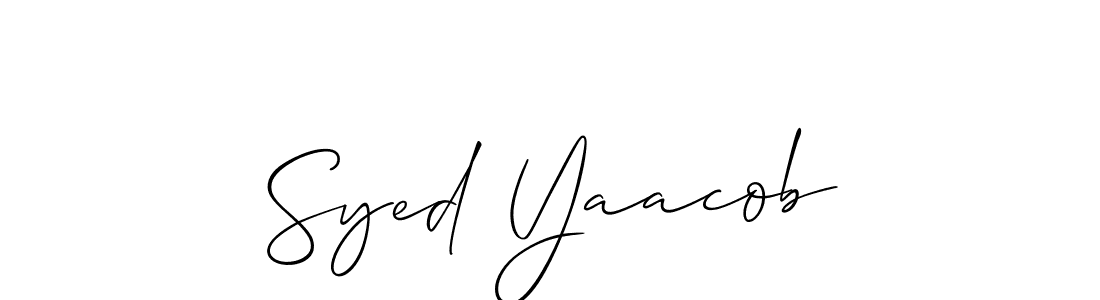 Similarly Allison_Script is the best handwritten signature design. Signature creator online .You can use it as an online autograph creator for name Syed Yaacob. Syed Yaacob signature style 2 images and pictures png
