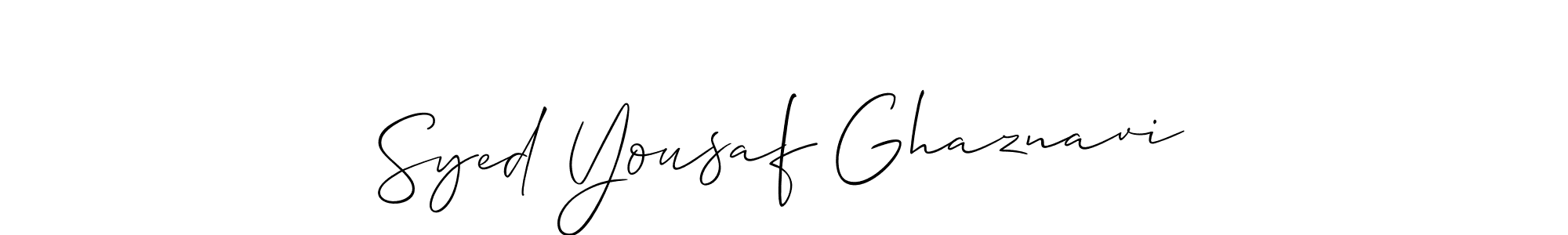 Check out images of Autograph of Syed Yousaf Ghaznavi name. Actor Syed Yousaf Ghaznavi Signature Style. Allison_Script is a professional sign style online. Syed Yousaf Ghaznavi signature style 2 images and pictures png