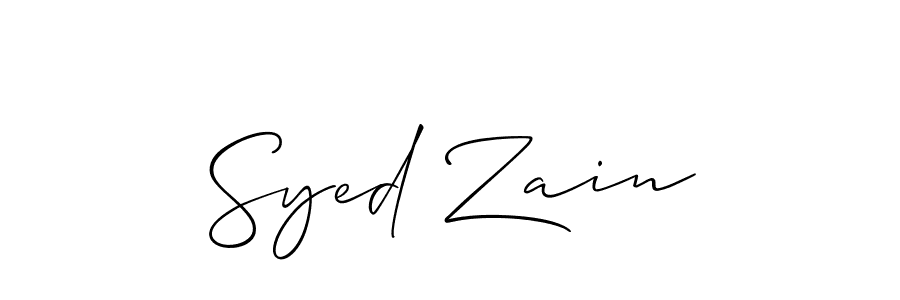 Make a short Syed Zain signature style. Manage your documents anywhere anytime using Allison_Script. Create and add eSignatures, submit forms, share and send files easily. Syed Zain signature style 2 images and pictures png