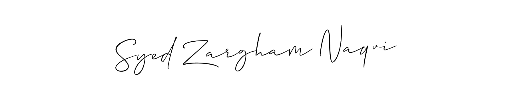 This is the best signature style for the Syed Zargham Naqvi name. Also you like these signature font (Allison_Script). Mix name signature. Syed Zargham Naqvi signature style 2 images and pictures png