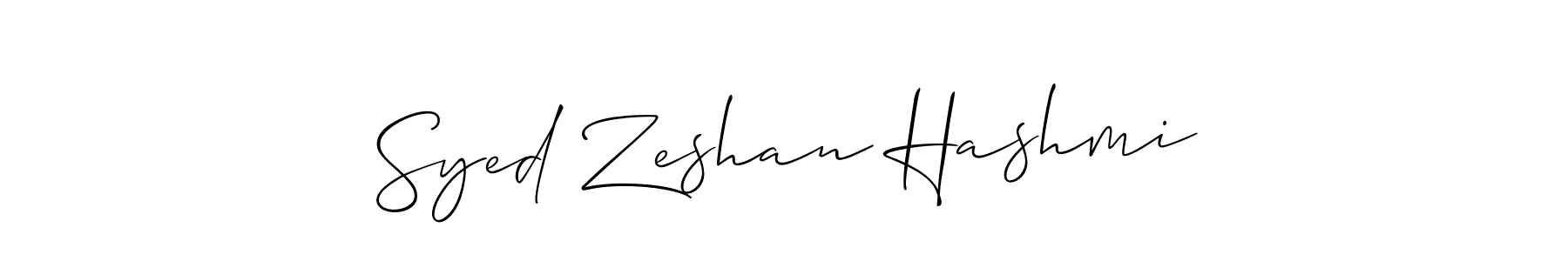 You can use this online signature creator to create a handwritten signature for the name Syed Zeshan Hashmi. This is the best online autograph maker. Syed Zeshan Hashmi signature style 2 images and pictures png