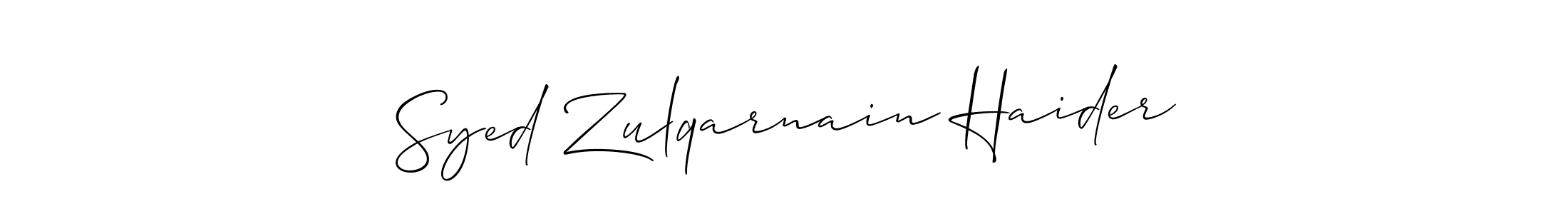 How to Draw Syed Zulqarnain Haider signature style? Allison_Script is a latest design signature styles for name Syed Zulqarnain Haider. Syed Zulqarnain Haider signature style 2 images and pictures png