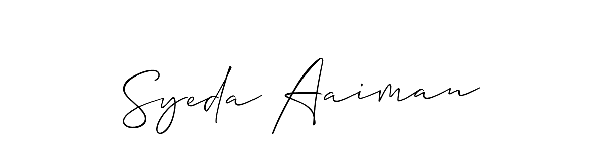 Best and Professional Signature Style for Syeda Aaiman. Allison_Script Best Signature Style Collection. Syeda Aaiman signature style 2 images and pictures png