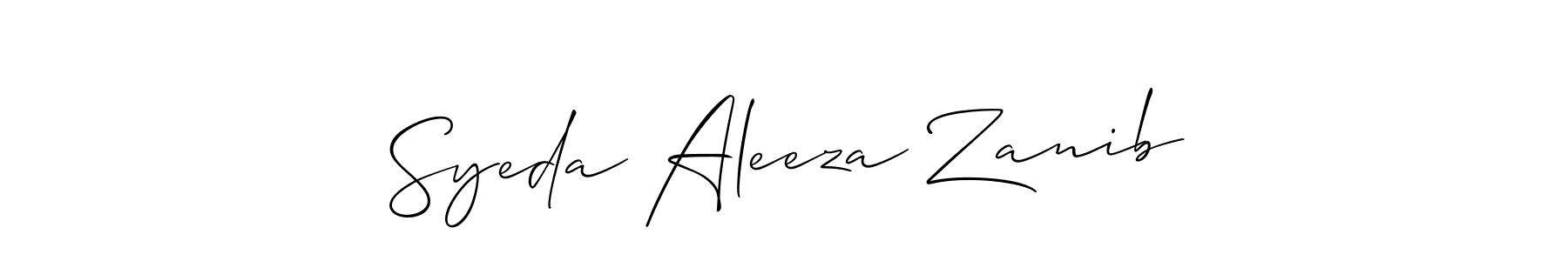 Check out images of Autograph of Syeda Aleeza Zanib name. Actor Syeda Aleeza Zanib Signature Style. Allison_Script is a professional sign style online. Syeda Aleeza Zanib signature style 2 images and pictures png
