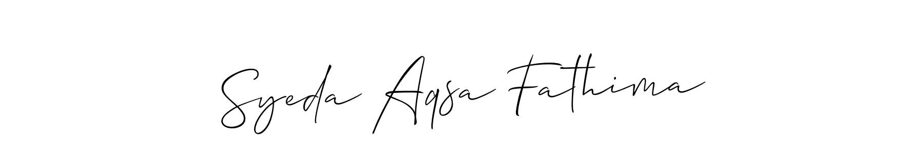 Once you've used our free online signature maker to create your best signature Allison_Script style, it's time to enjoy all of the benefits that Syeda Aqsa Fathima name signing documents. Syeda Aqsa Fathima signature style 2 images and pictures png