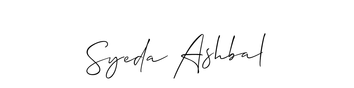 Make a beautiful signature design for name Syeda Ashbal. Use this online signature maker to create a handwritten signature for free. Syeda Ashbal signature style 2 images and pictures png