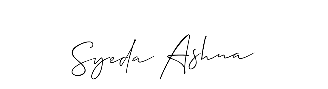 How to Draw Syeda Ashna signature style? Allison_Script is a latest design signature styles for name Syeda Ashna. Syeda Ashna signature style 2 images and pictures png