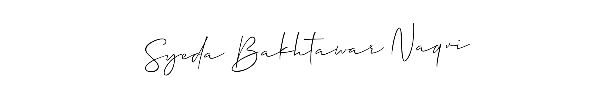 Make a beautiful signature design for name Syeda Bakhtawar Naqvi. Use this online signature maker to create a handwritten signature for free. Syeda Bakhtawar Naqvi signature style 2 images and pictures png