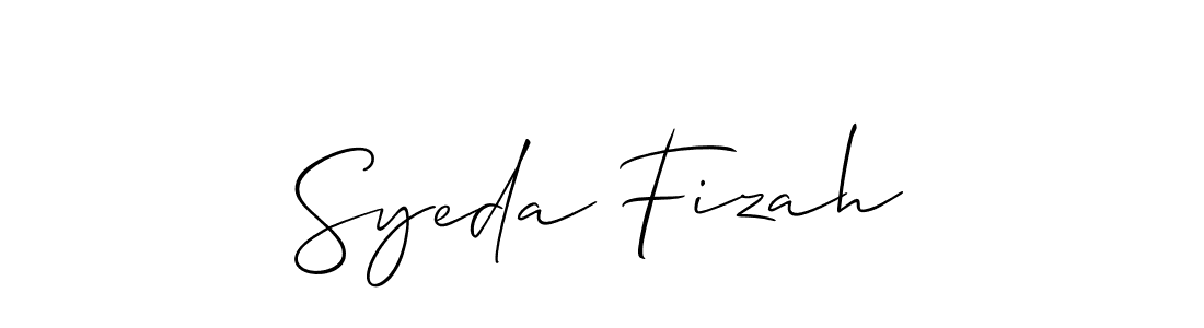 Make a beautiful signature design for name Syeda Fizah. Use this online signature maker to create a handwritten signature for free. Syeda Fizah signature style 2 images and pictures png