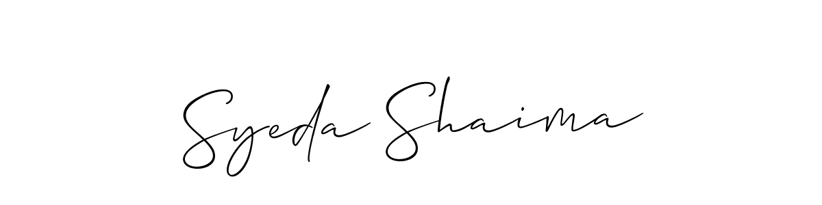 See photos of Syeda Shaima official signature by Spectra . Check more albums & portfolios. Read reviews & check more about Allison_Script font. Syeda Shaima signature style 2 images and pictures png
