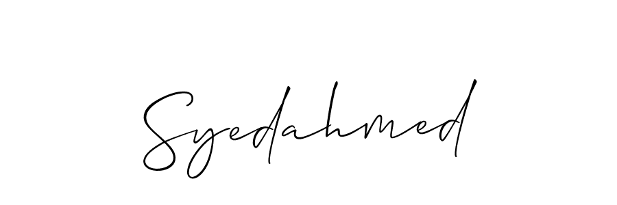 Similarly Allison_Script is the best handwritten signature design. Signature creator online .You can use it as an online autograph creator for name Syedahmed. Syedahmed signature style 2 images and pictures png