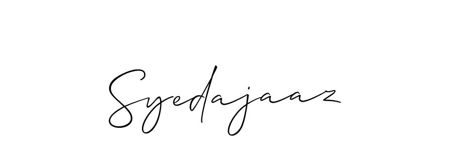 Make a beautiful signature design for name Syedajaaz. Use this online signature maker to create a handwritten signature for free. Syedajaaz signature style 2 images and pictures png