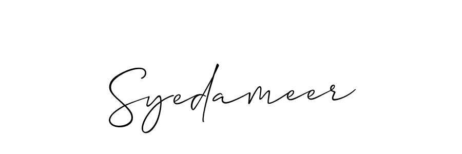 Once you've used our free online signature maker to create your best signature Allison_Script style, it's time to enjoy all of the benefits that Syedameer name signing documents. Syedameer signature style 2 images and pictures png