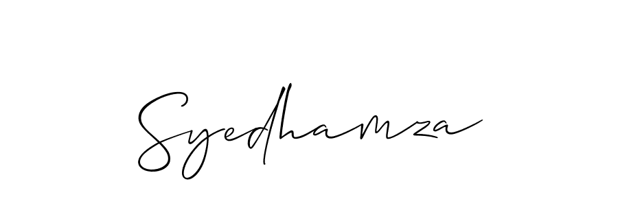 Best and Professional Signature Style for Syedhamza. Allison_Script Best Signature Style Collection. Syedhamza signature style 2 images and pictures png