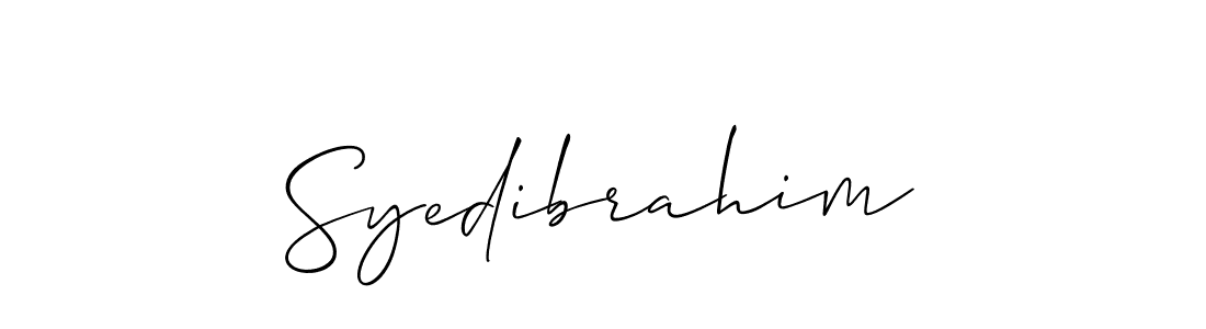 Best and Professional Signature Style for Syedibrahim. Allison_Script Best Signature Style Collection. Syedibrahim signature style 2 images and pictures png