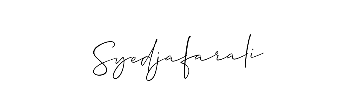 Syedjafarali stylish signature style. Best Handwritten Sign (Allison_Script) for my name. Handwritten Signature Collection Ideas for my name Syedjafarali. Syedjafarali signature style 2 images and pictures png